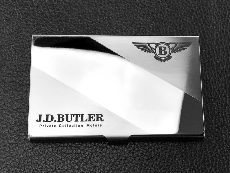 Personalized Business Card Holder Gift for Him Gift for Her Etsy