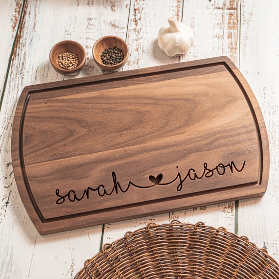 Aazon.co: Personalized Cutting Board Wedding Registry Gift 2024, Custo Christas, Wedding
