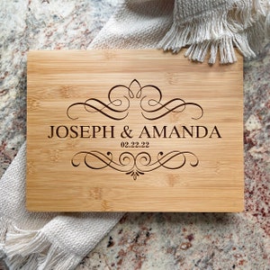 Personalized Charcuterie Board Cutting Board, Wedding Gift for Couple, New Home Gift, Bridal Shower Gift, Unique Anniversary Gift for Family