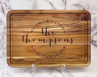 Personalized Cutting Board Realtor Closing Gift Custom Wedding Gift for Couples,