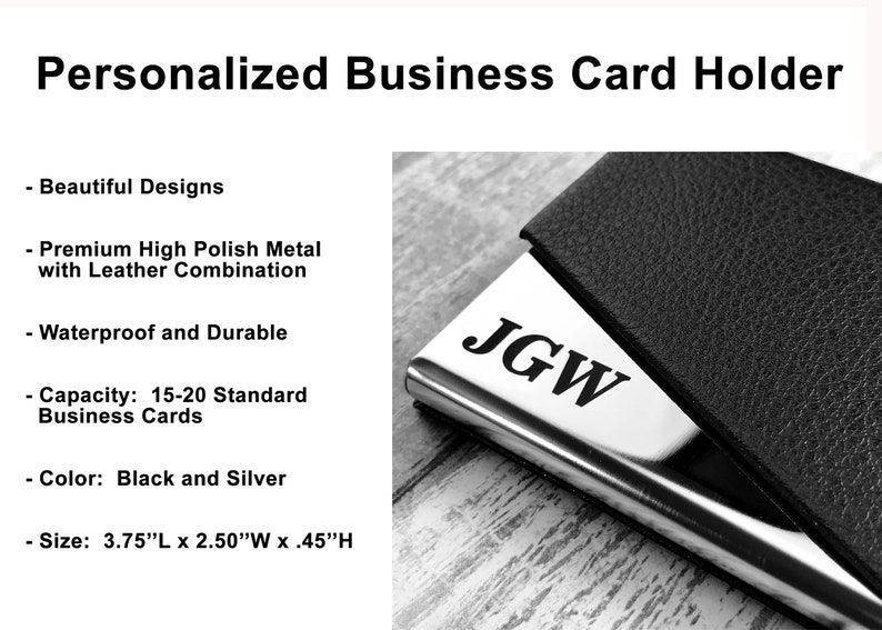 Personalized business card holder Cards Case Custom Engraved Fathers Day Gifts for Him Men Dad Boyfriend Gift For Her Women Mom Realtor Boss pocket card holder personalized gift, new job gift business card case engraved card case
corporate gifts
