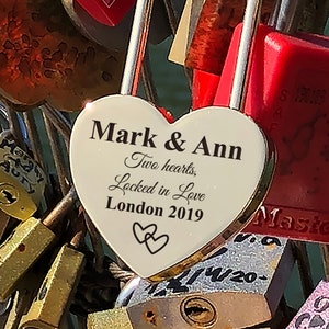 Personalized Love Lock for Lovers Wedding Gift, Silver Padlock with Key Valentine&#39;s Day Gift for Boyfriend/Boyfriend gift/Girlfriend gift