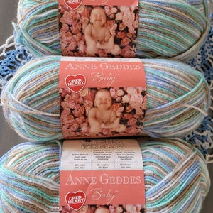 Anne Geddes Baby Yarn, Red Heart Baby Yarn, Sport Weight Yarn