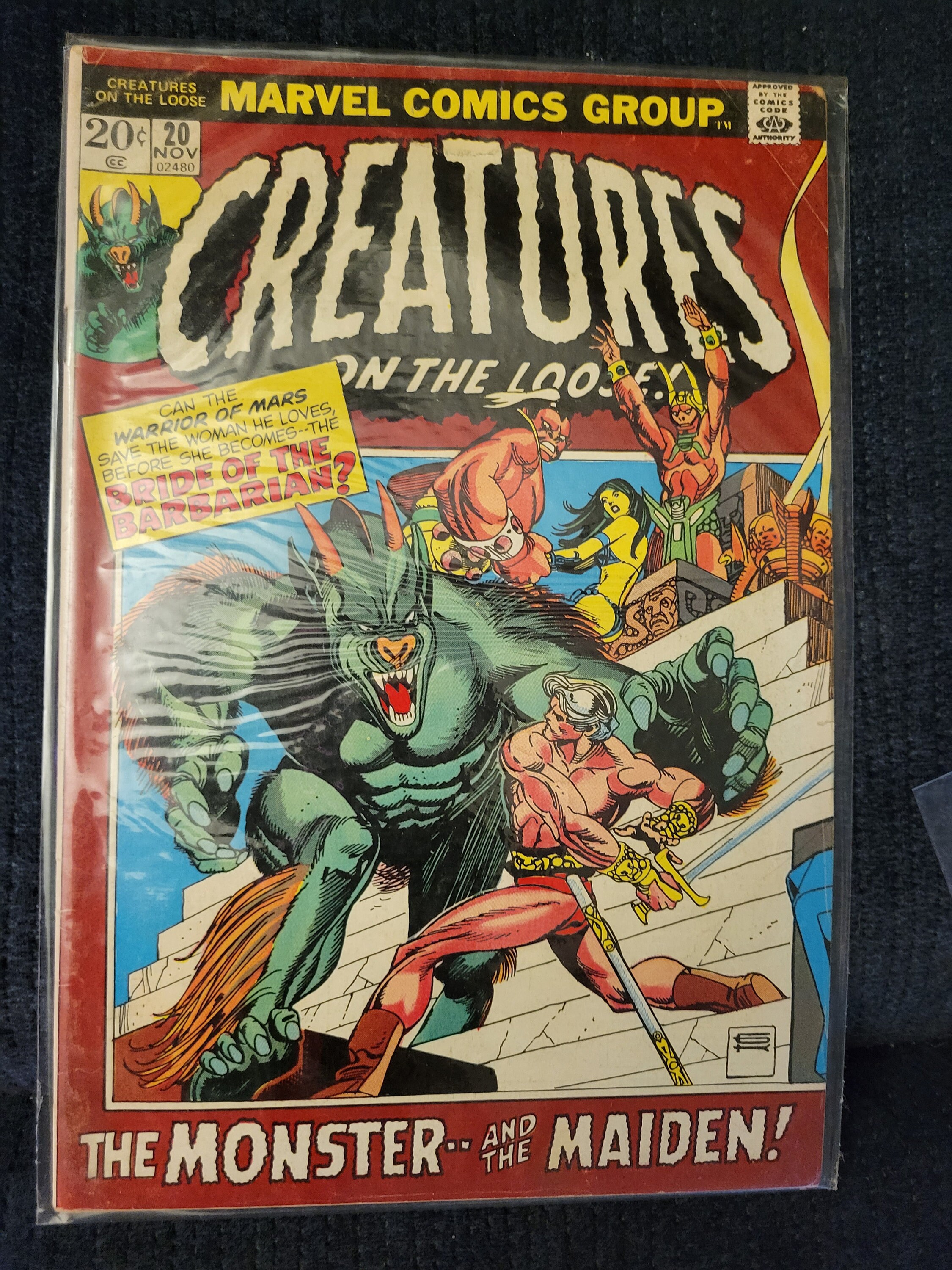 レア！MARVEL CREATURES ON THE LOOSE! 雑誌切り抜き Pair of Marvel Comics Group Magazine, Creatures on the Loose # 19