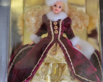1996 Happy Holidays Barbie doll Special Edition in original box,  Barbie Doll, Collectable Barbie Dolls., Vintage Barbie