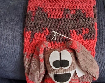 Crocheted Dog Scarf: Acrylic Puppy Neck Wear