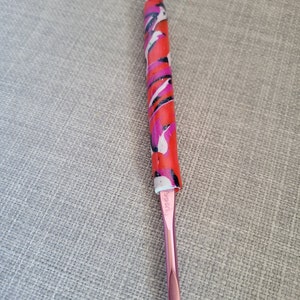 Polymer Clay Ergonomic Crochet Hook, Handmade Susan Bates G/6