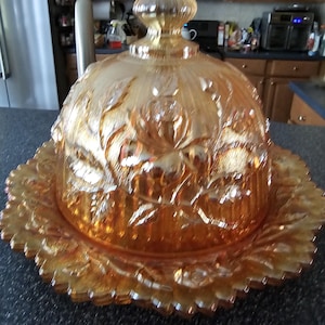 Vintage Imperial Open Rose Domed Butter Dish