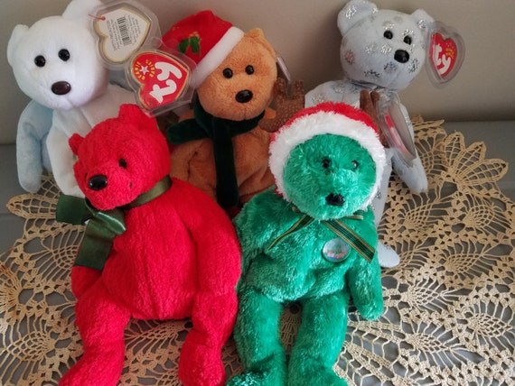 2003 holiday teddy beanie baby value
