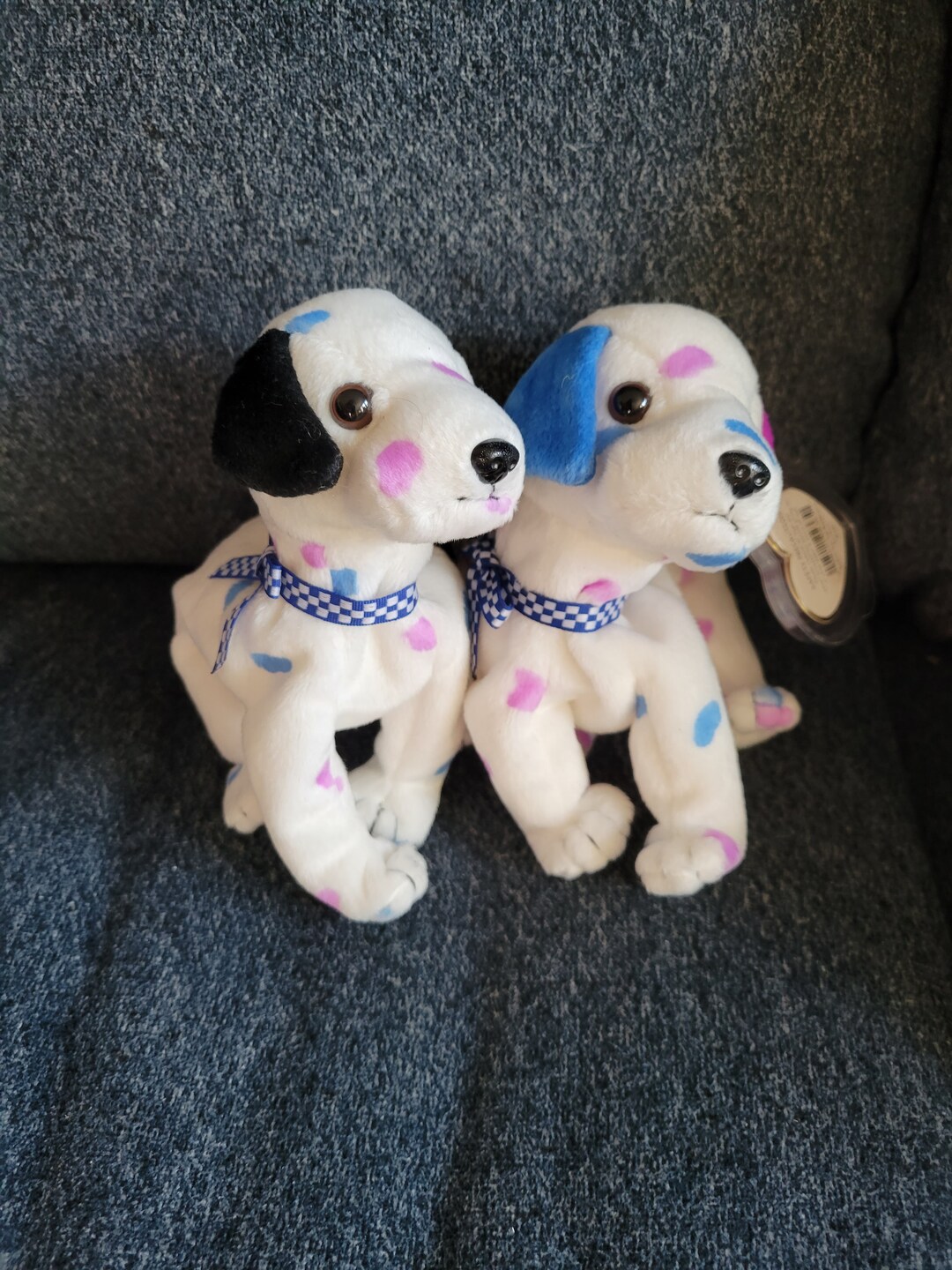 Ty Beanie Dalmatian's, Two Dizzy Dalmatians, Ty Beanies, Ty Dogs