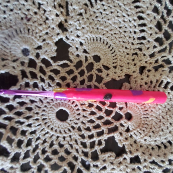 Polymer Clay Crochet Hook, Susan Bates Inline Hook Size G-6/4.0 Mm