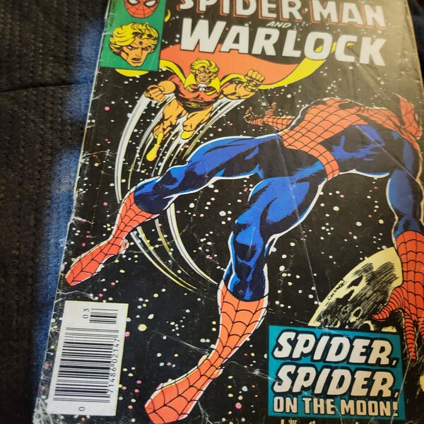 Marvel Team-Up Featuring  Spider-Man And Warlock #55. Vintage Comic, 1976 comic
