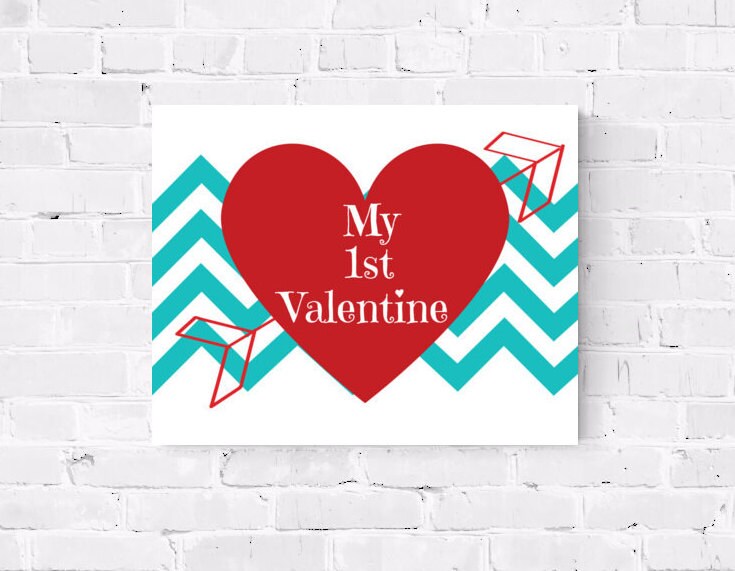 My First Valentine's Day Printable Baby's First Valentine's Day Photo ...