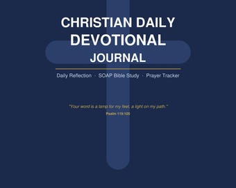 Christliche Andacht Zeitschrift | Tägliches Bibellernen, SOAP-Methode, Gebetstracker (PDF Download)