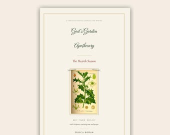 Christliches Kräuterjournal (PDF zum Ausdrucken) | Andachts- und Gebetstagebuch für den Winter | Botanische Apotheke | Adventsbetrachtung | Sofort-Download