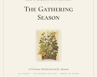 Christliches Kräuterjournal (PDF zum Ausdrucken) | Herbstliches Andachts- und Gebetstagebuch | Botanische Apotheke | Erntedankfest | Sofort-Download