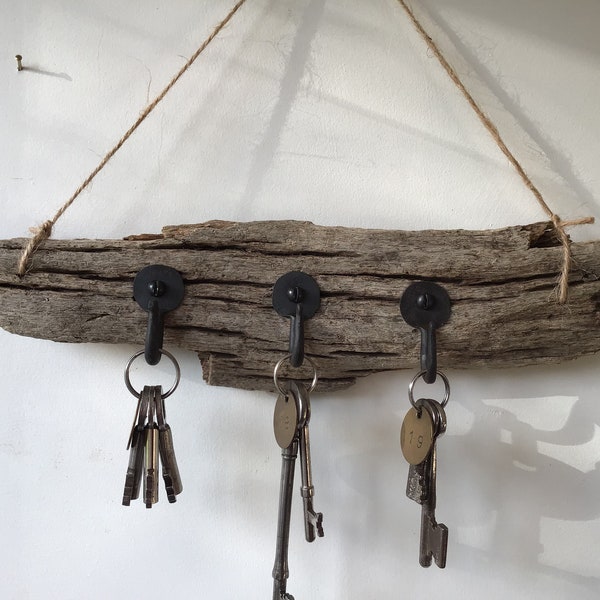 Driftwood Key Rack Etsy