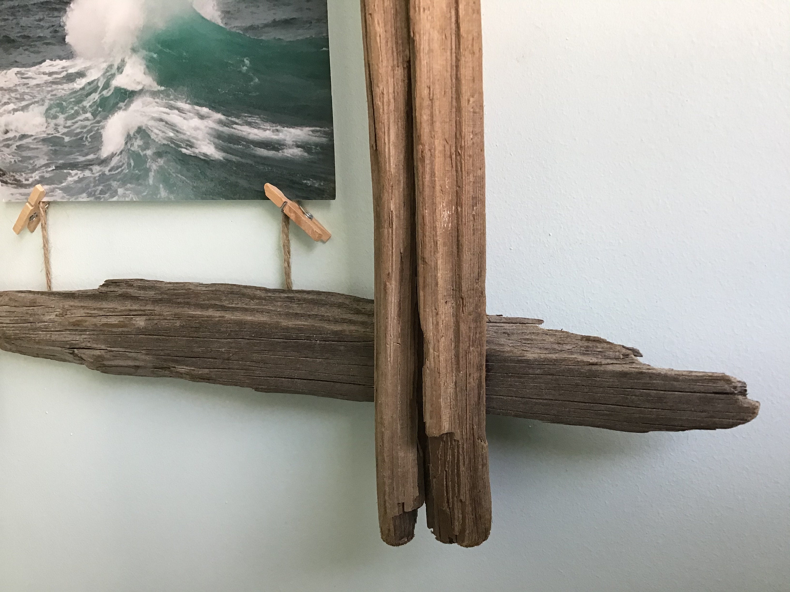 Driftwood Photo Hanger 4 Etsy