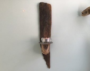 Driftwood Tea Light Sconce 3