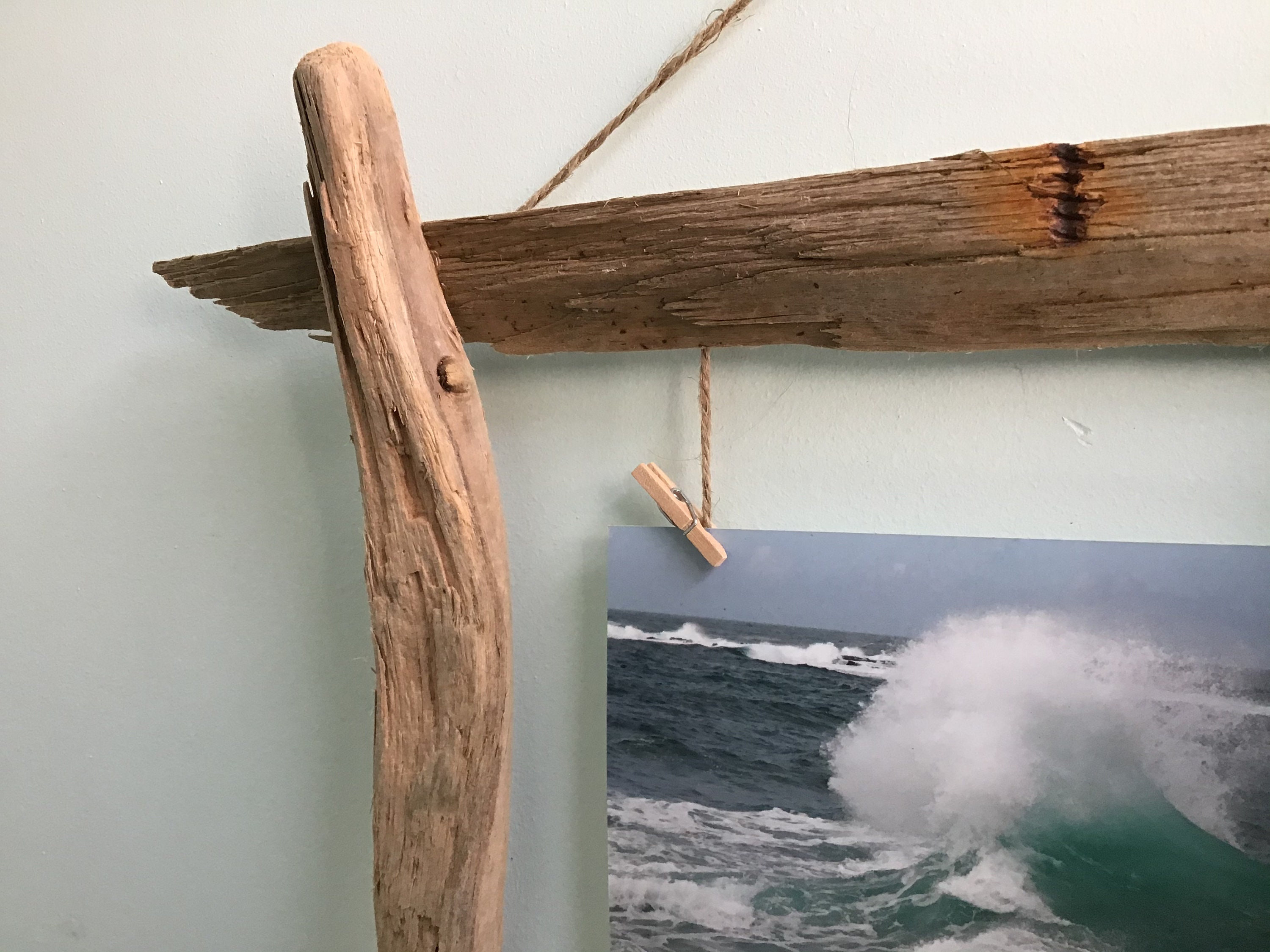 Driftwood Photo Hanger 4 Etsy