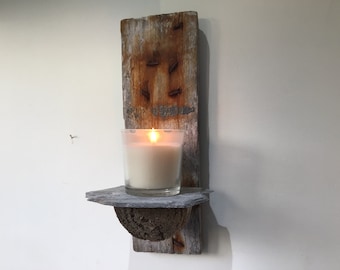 Driftwood Candle Sconce 3