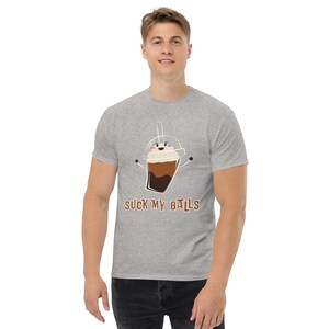 Bubble Tee Graphic | Funny Quotes | White Milk Tea | Casual Men&#39;s classic tee