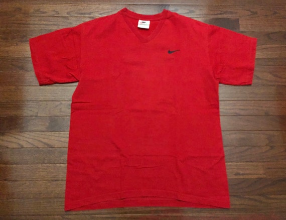 Large 90's Nike Men's V-neck T Shirt - Etsy