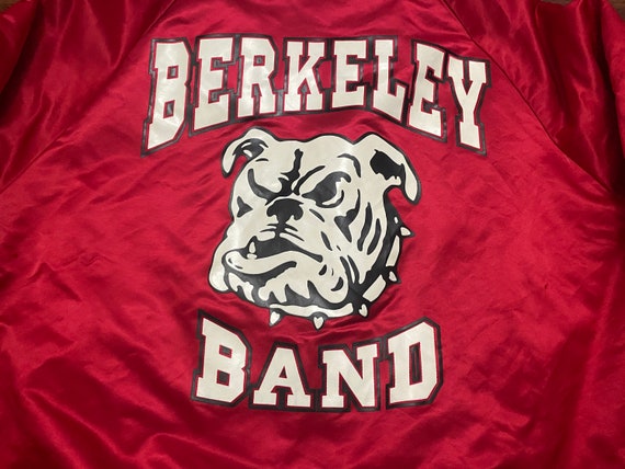 Large 80's Berkeley Bulldogs Band satin snap jack… - image 6