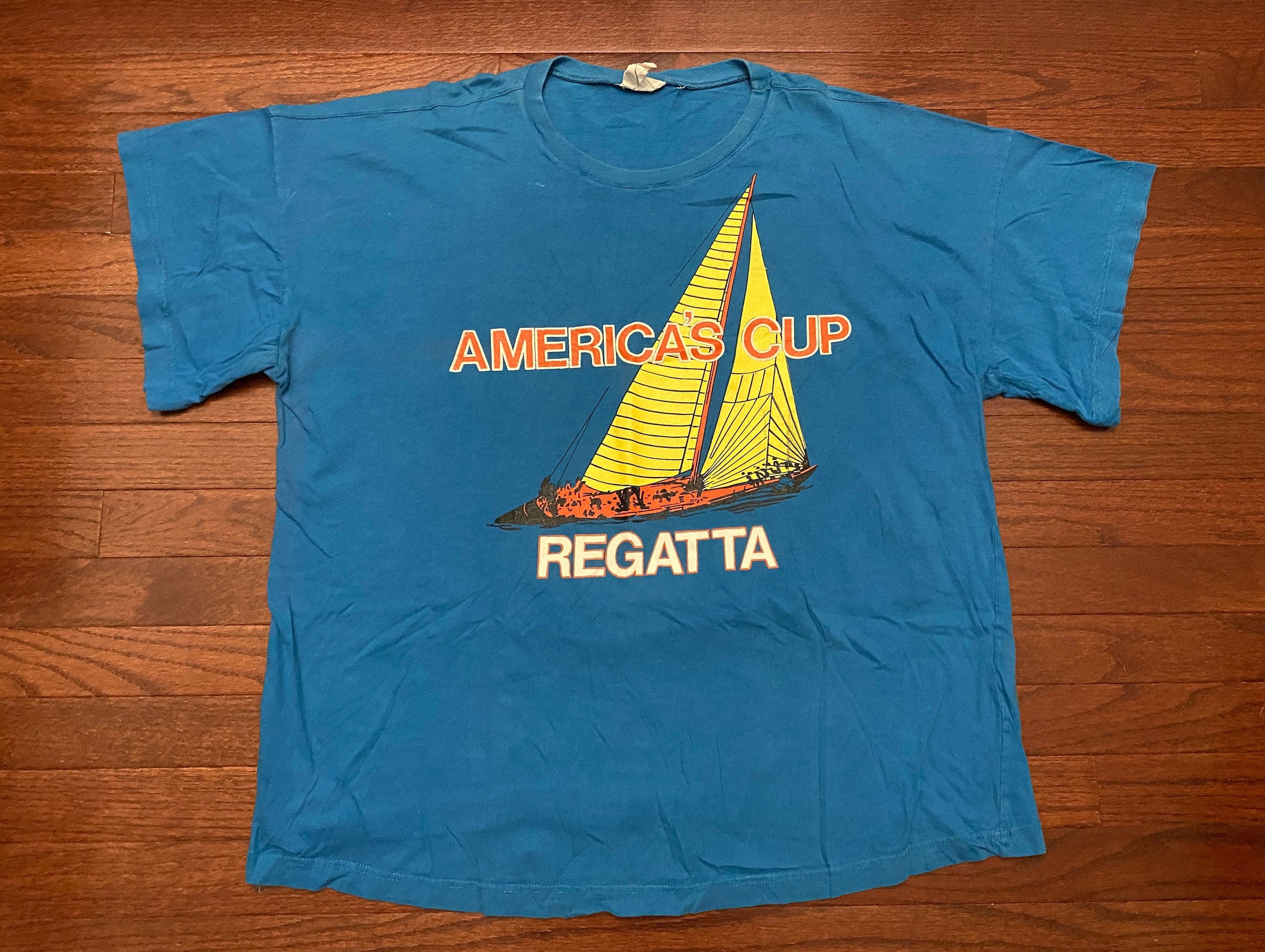 Large / XL 90's America's Cup Regatta T shirt Etsy