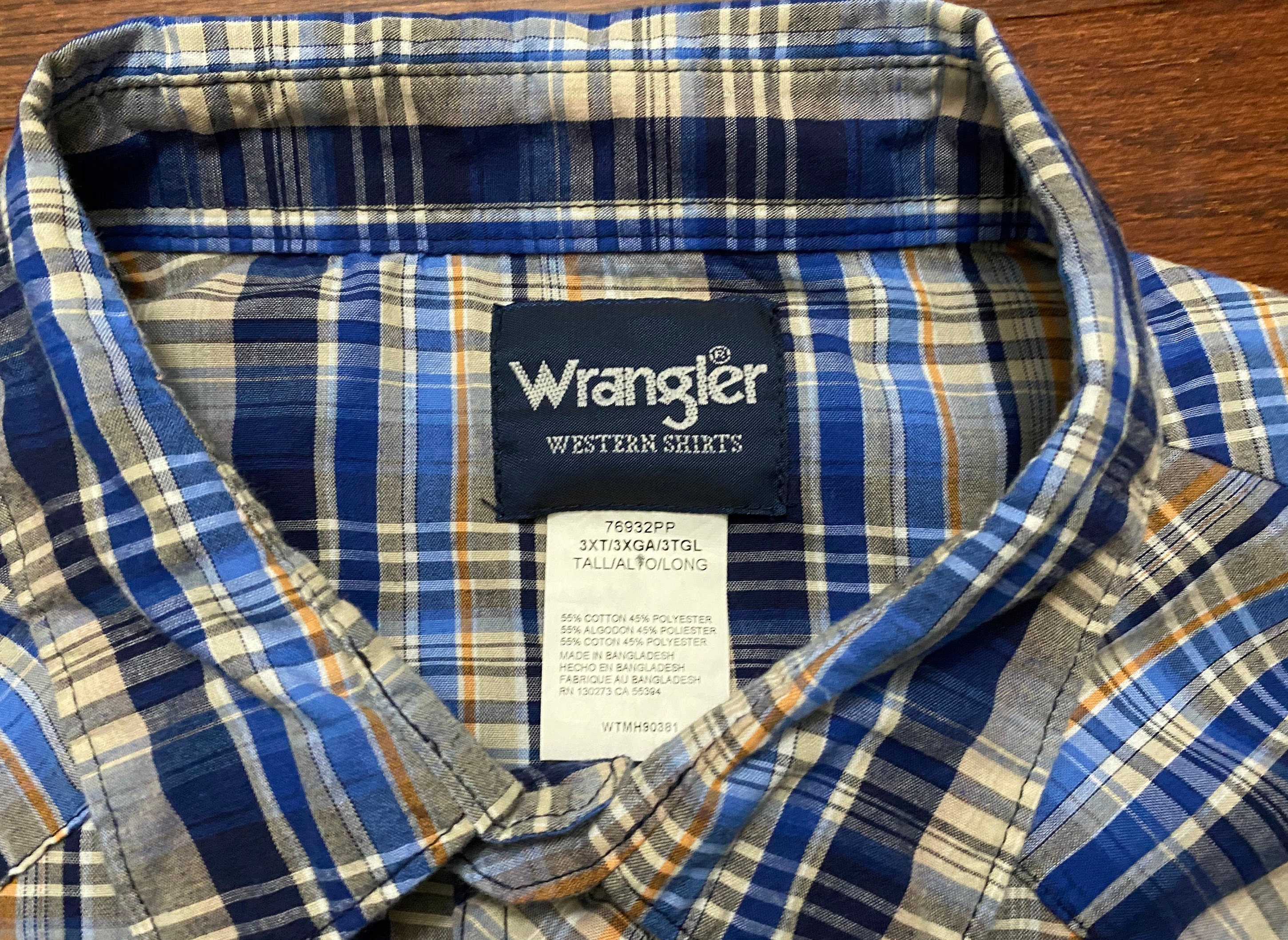 3XT Vintage Wrangler Western Shirts Pearl Snap Button up Shirt - Etsy  Australia