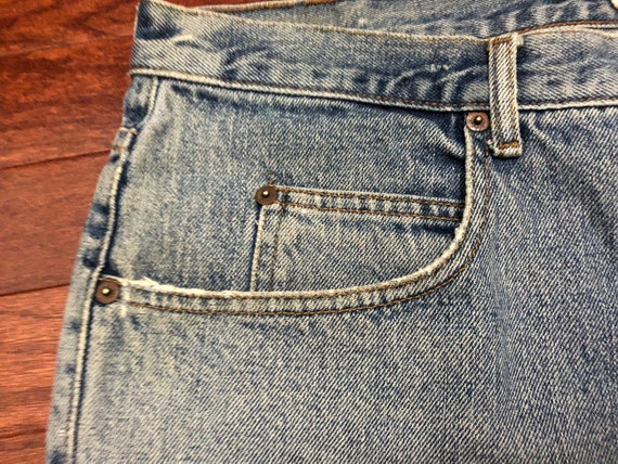 Size 38 90's Guess Jeans carpenter shorts men's b… - image 2