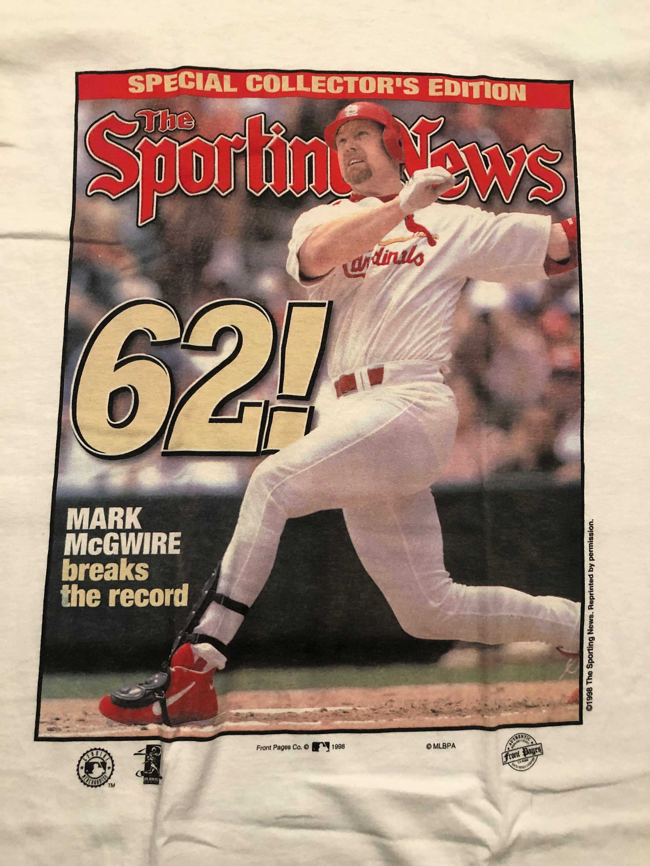 Large 1998 The Sporting News magazine cover T shirt Mark Etsy