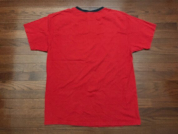 XL 90's Nautica Jeans Company T shirt men's red b… - image 3