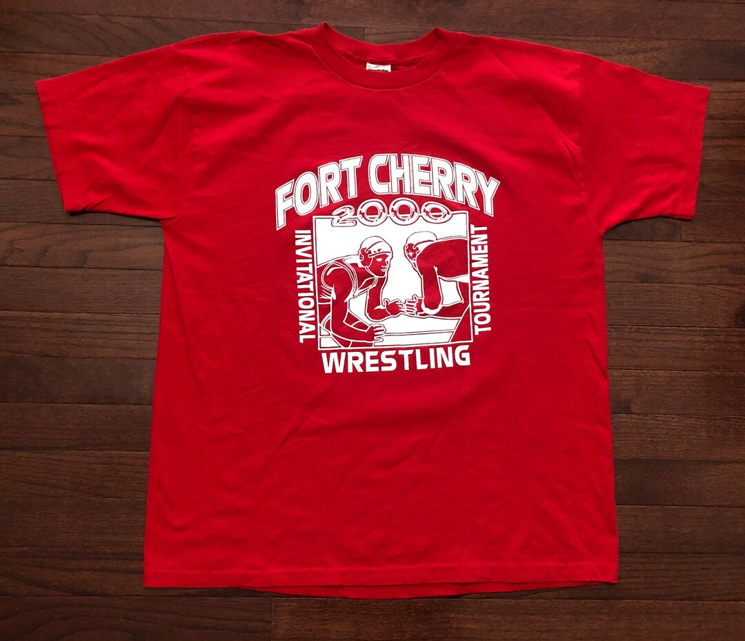 Large 2000 Fort Cherry Invitaional Wrestling Tournament T Etsy