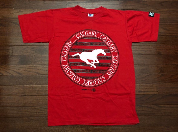 NEW Small 1994 Calgary Stampeders T shirt men's v… - image 1