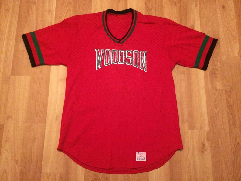baseball jersey red and black