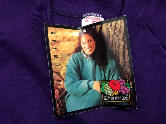 NEW Women's 2XL 1996 Fruit of the Loom sweatshirt… - image 5