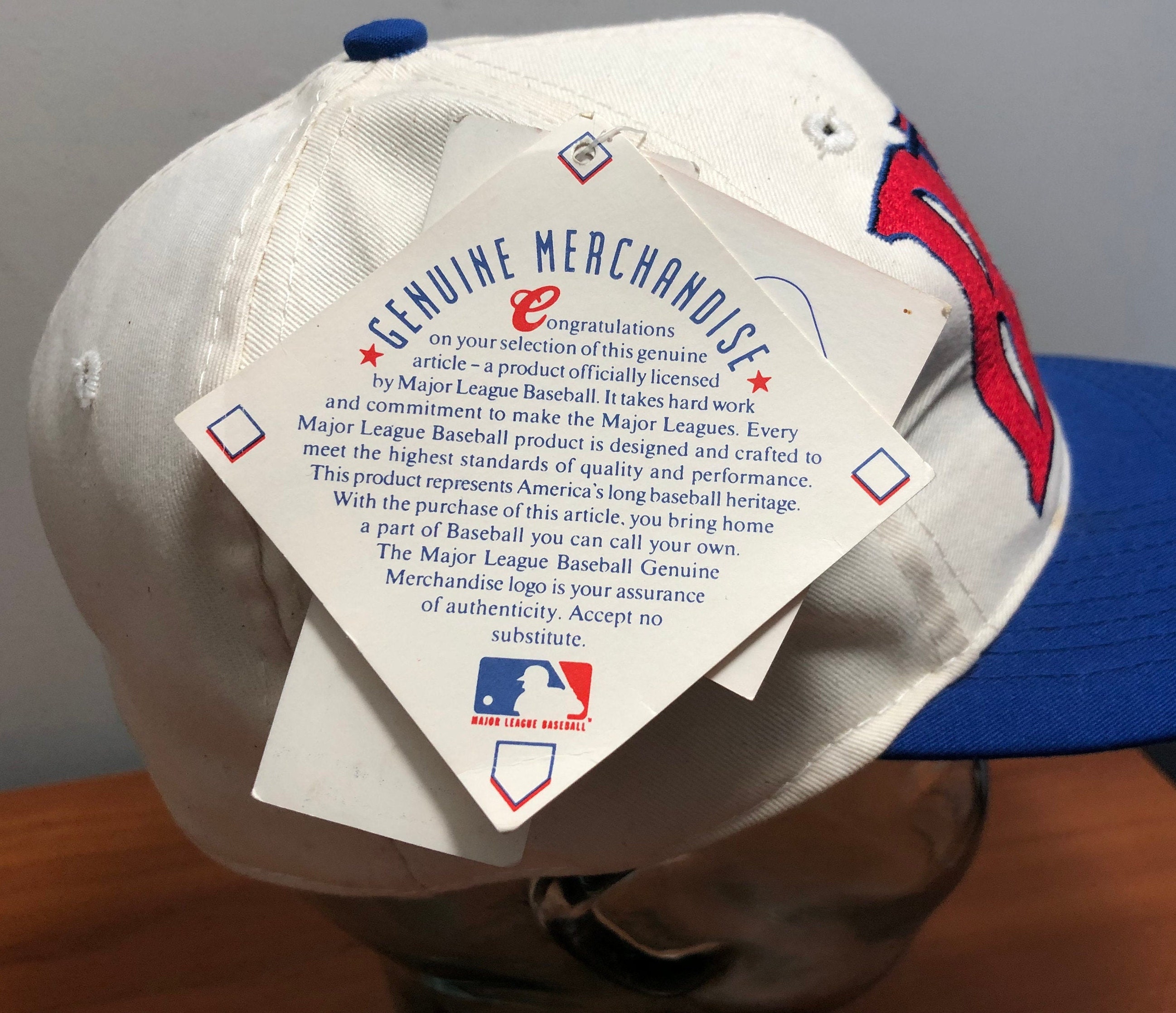 NEW 1993 Toronto Blue Jays Baseball Hat Fitted Cap White Red