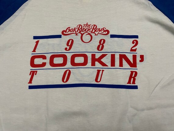 Large 1982 The Oak Ridge Boys concert T shirt rag… - image 4