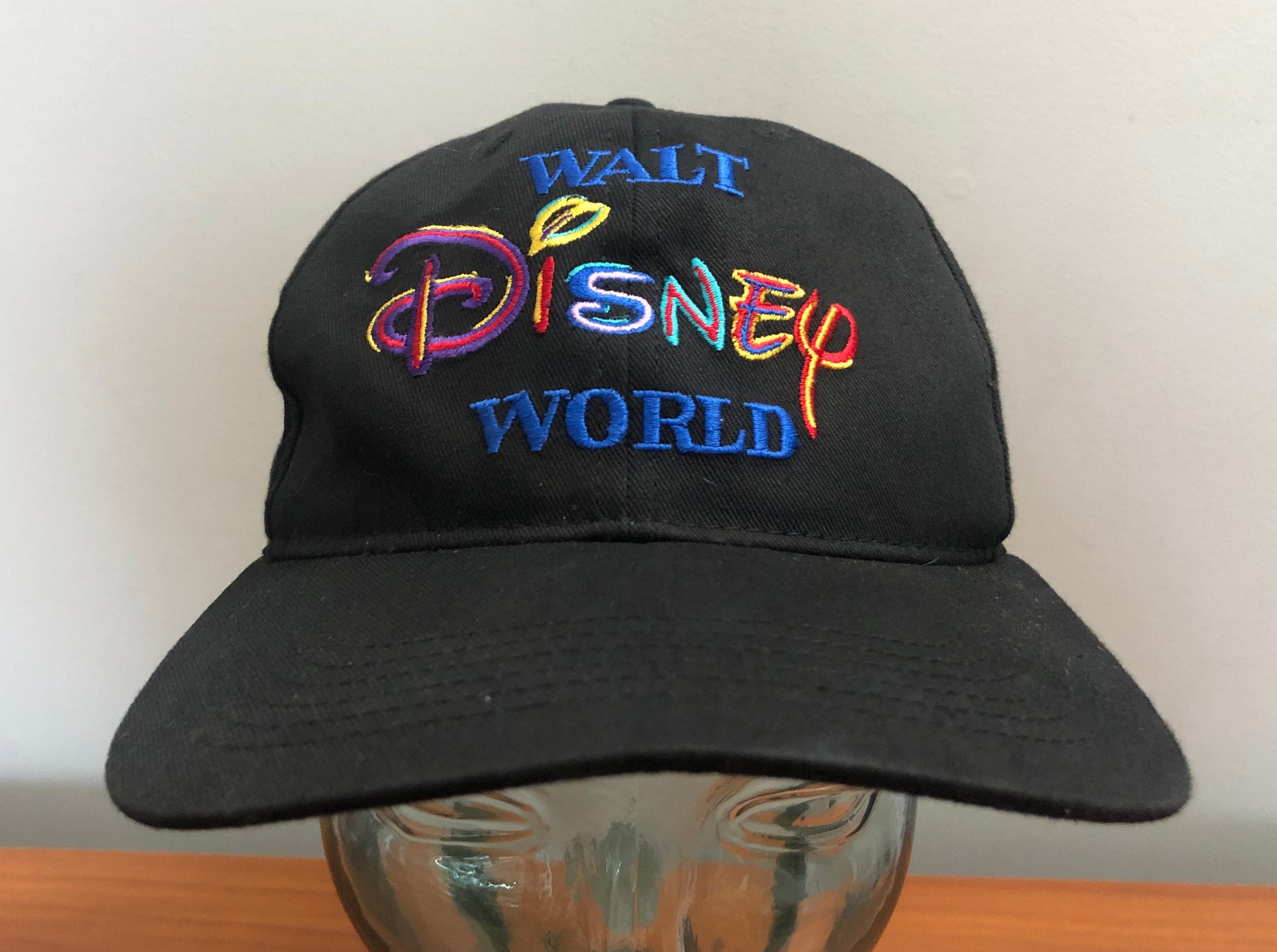 90 s Walt Disney World Baseball Cap Snapback Hat Black Blue Vintage 1990 s Goofy s Hat Co. E Etsy UK