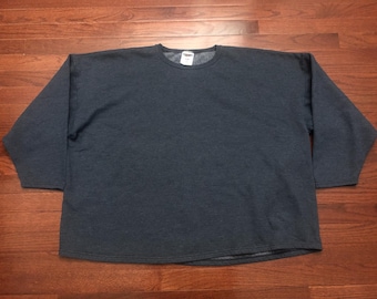 Women's 3XL vintage Jerzees crew neck sweatshirt ladies blue vintage blank NuBlend E