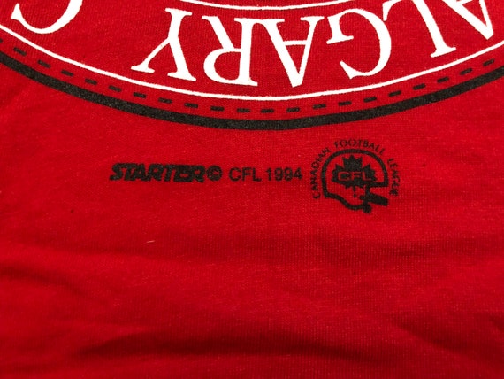 NEW Small 1994 Calgary Stampeders T shirt men's v… - image 3