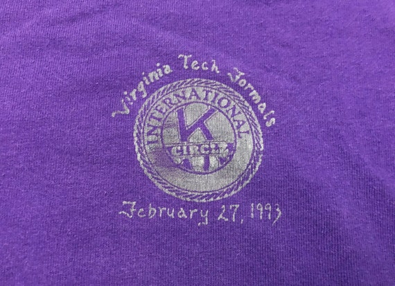 XL 1993 Virginia Tech Circle K Formals Midnight M… - image 2