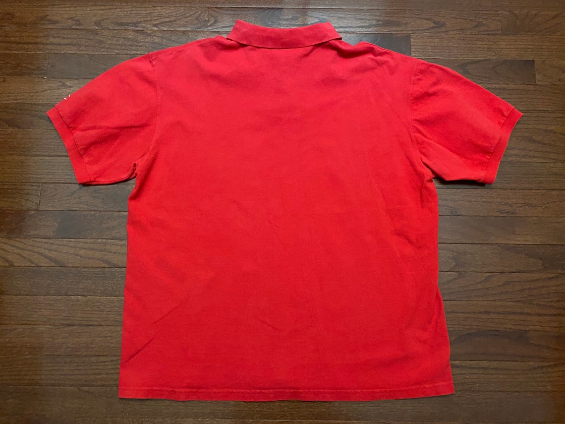 XL 90's Champion polo golf shirt 1990's vintage red | Etsy