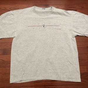 XXL 1999 Lansing Lugnuts men&#39;s T shirt gray white red vintage 1990&#39;s Gear For Sports Minor League Baseball 2XL E