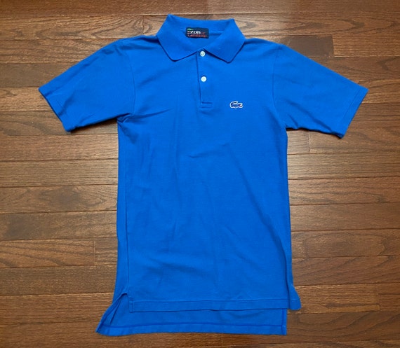 Small Vintage Izod J.G. Lacoste Polo Golf Shirt Blue W/ Blue | Etsy