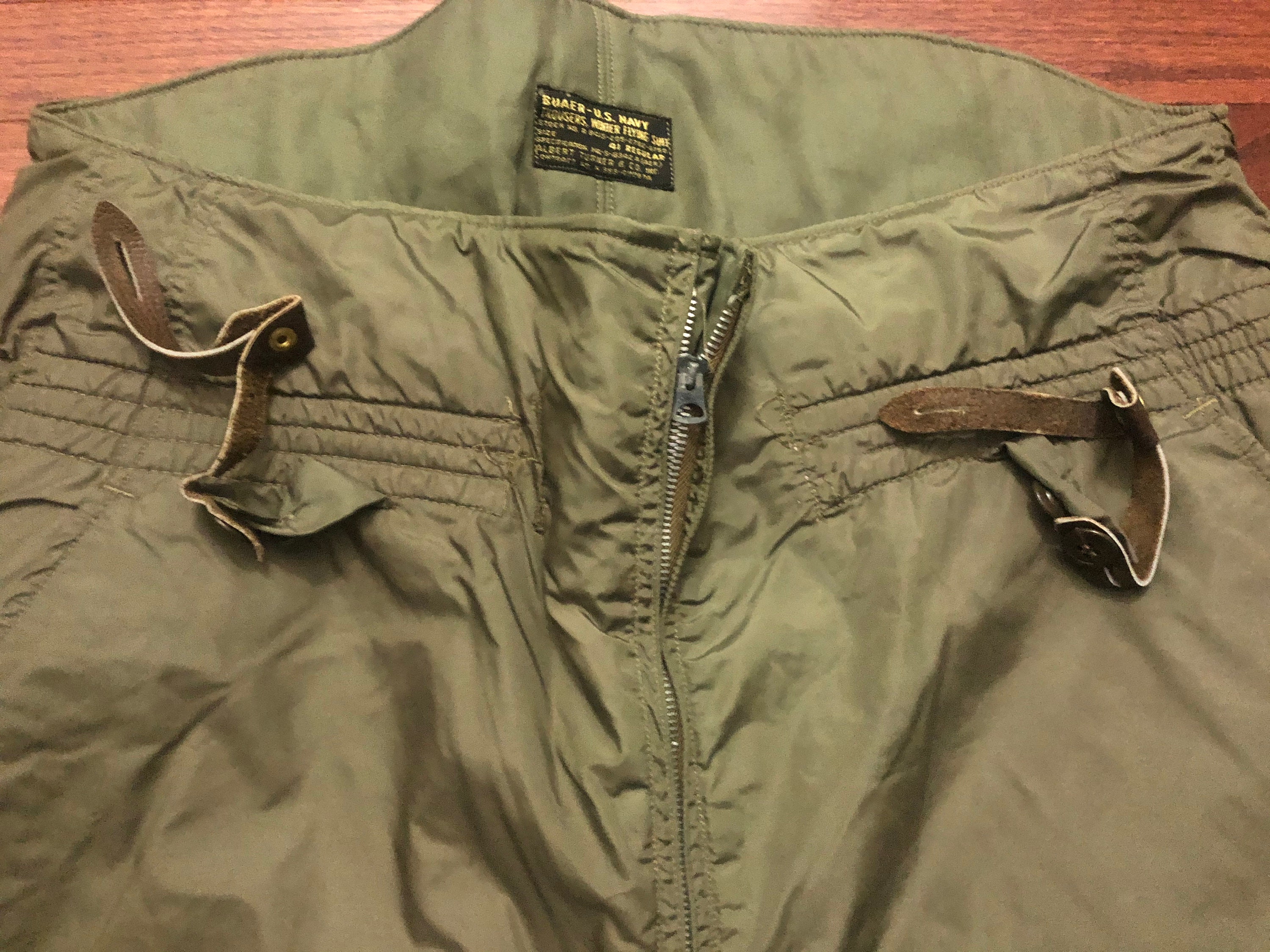 Size 41 Regular 1960's U.S. Navy Winter Flying Suit Pants Size 41 Regular 1960's U.S. Navy Winter Flying Suit Pants