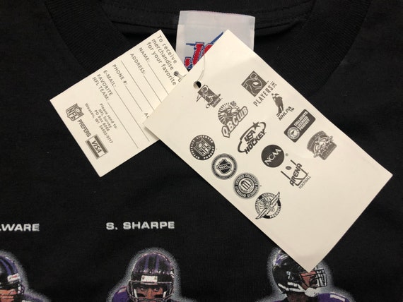 NEW Large 2000 Baltimore Ravens men's T shirt bla… - image 7