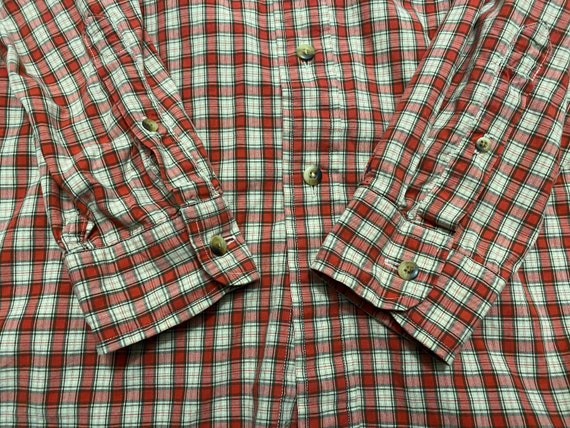 Large 90's Nautica button down shirt men's red be… - image 3