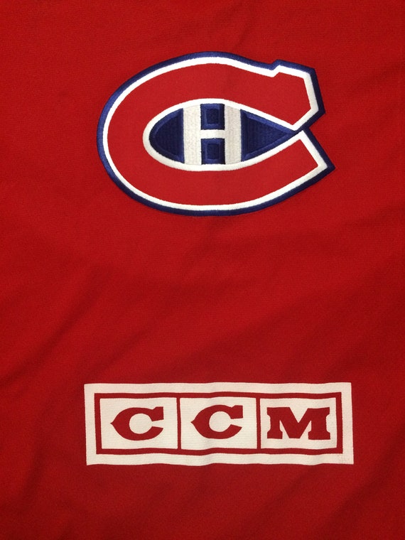 Large 90's Montreal Canadians hockey jersey CCM r… - image 2